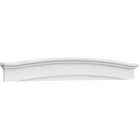 Ekena Millwork Eyebrow Architectural Grade PVC Pediment, 86"W x 10-1/2"H x 2-3/4"P PEDP086X105EYE00